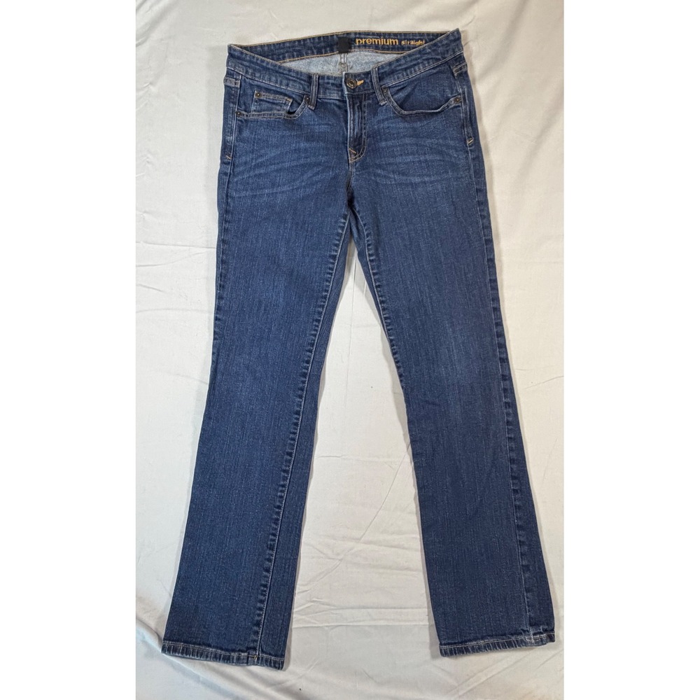 Gap Premium Straight Leg Jeans Dark Wash Women's Size 8/29A Stretch Denim